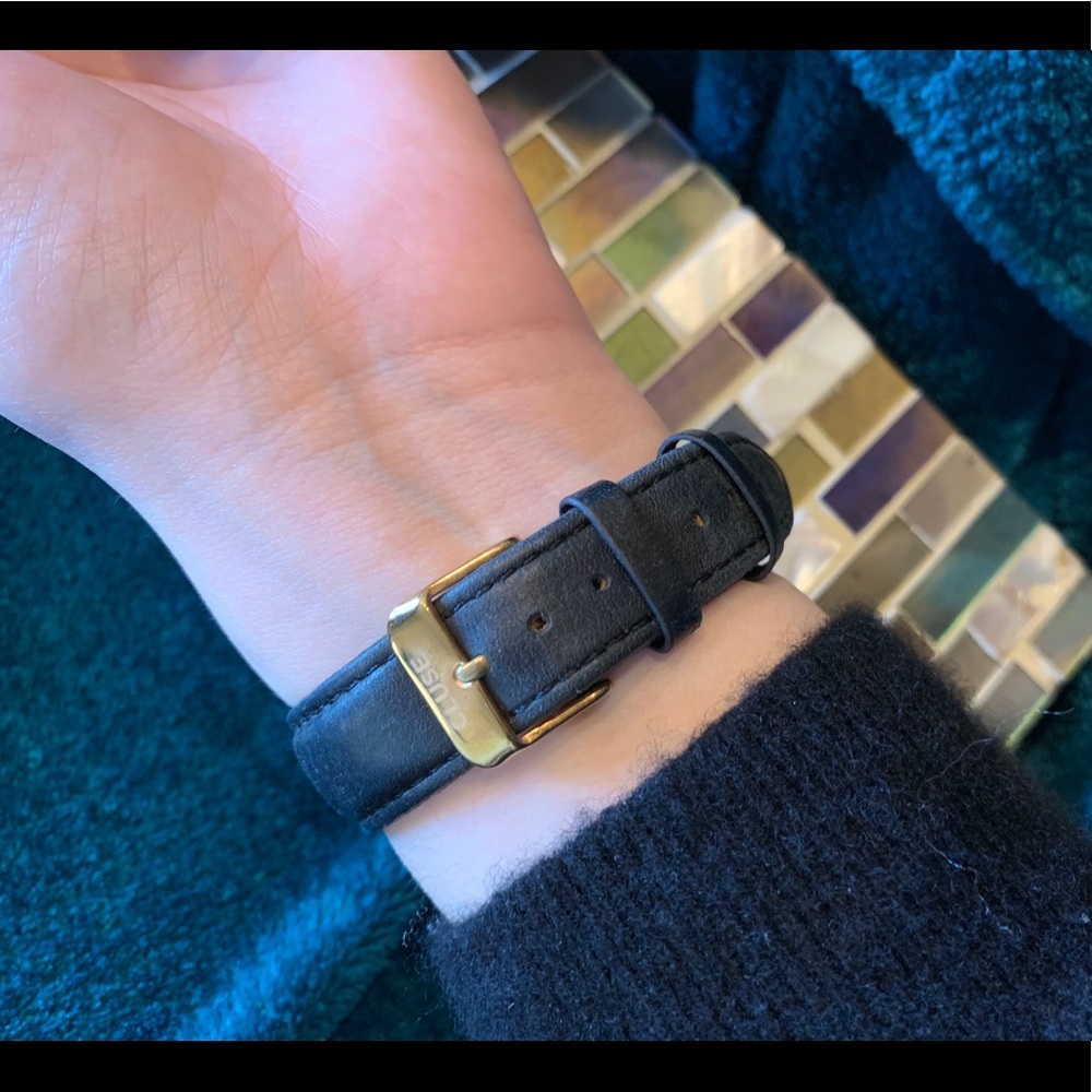 Cluse Black Leather Watch - Picture 6 of 9